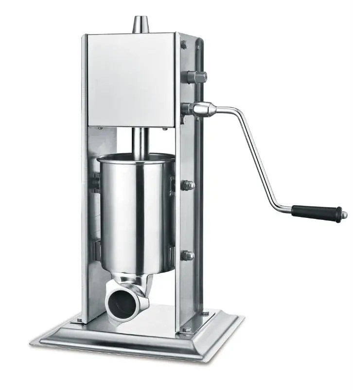 Commercial Heavy-Duty Manual Sausage Stuffer Unit for Hotels Restaurants Home Use Featuring New Motor for Meat Processing