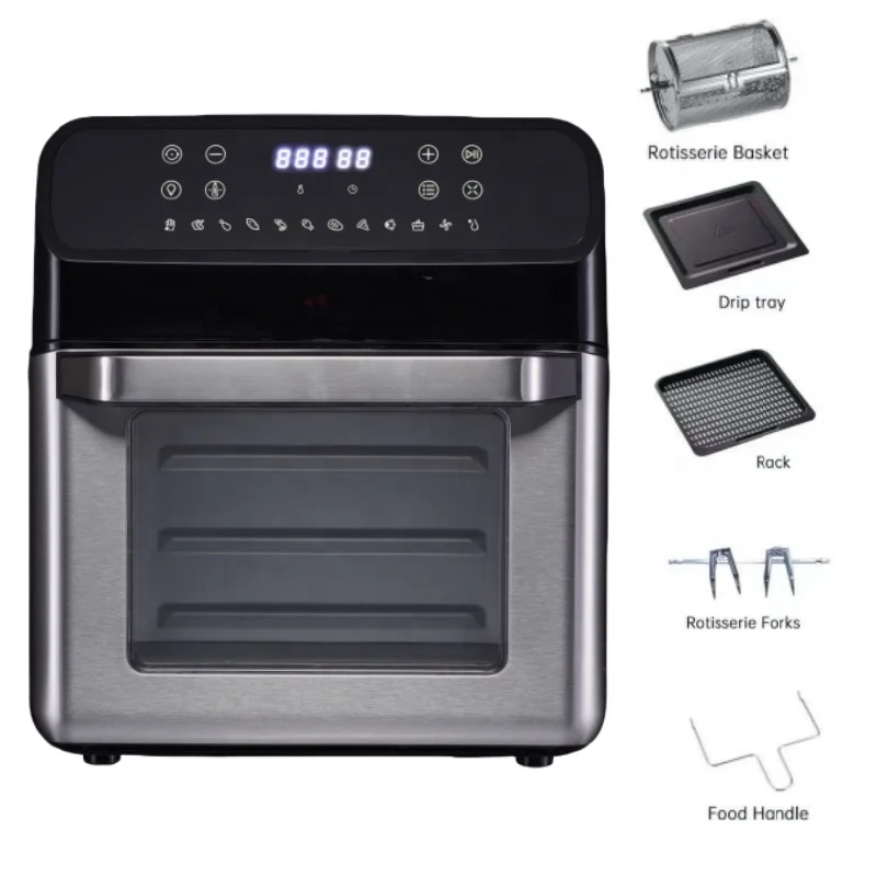2023  1700W with 12 Pre-set Cooking Manual 12L KZD12-170 Electric air fryer oven Wifi Function Visible Window