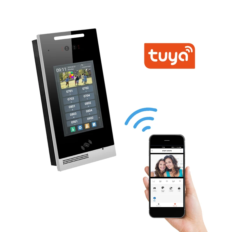 Tuya Video Intercom Wifi Rfid Video Door Phone System Home Intercom Support Remote APP Unlocking