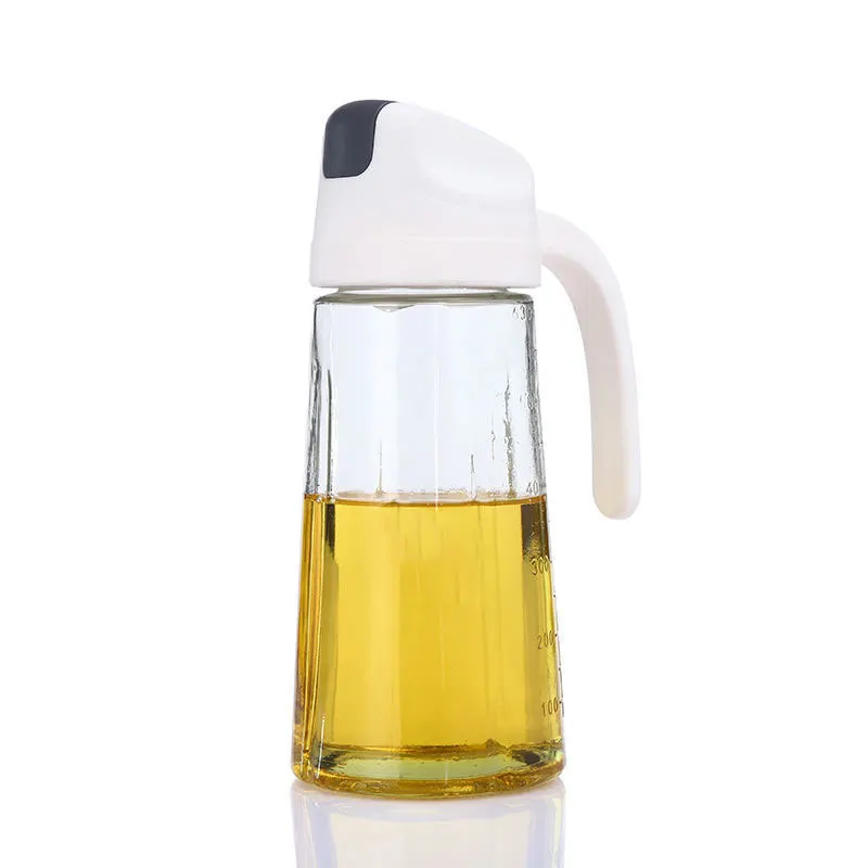 300ml 600ml 630ml LOGO Printing Transparent Kitchen Olive Oil Bottle Dispenser for Kitchen