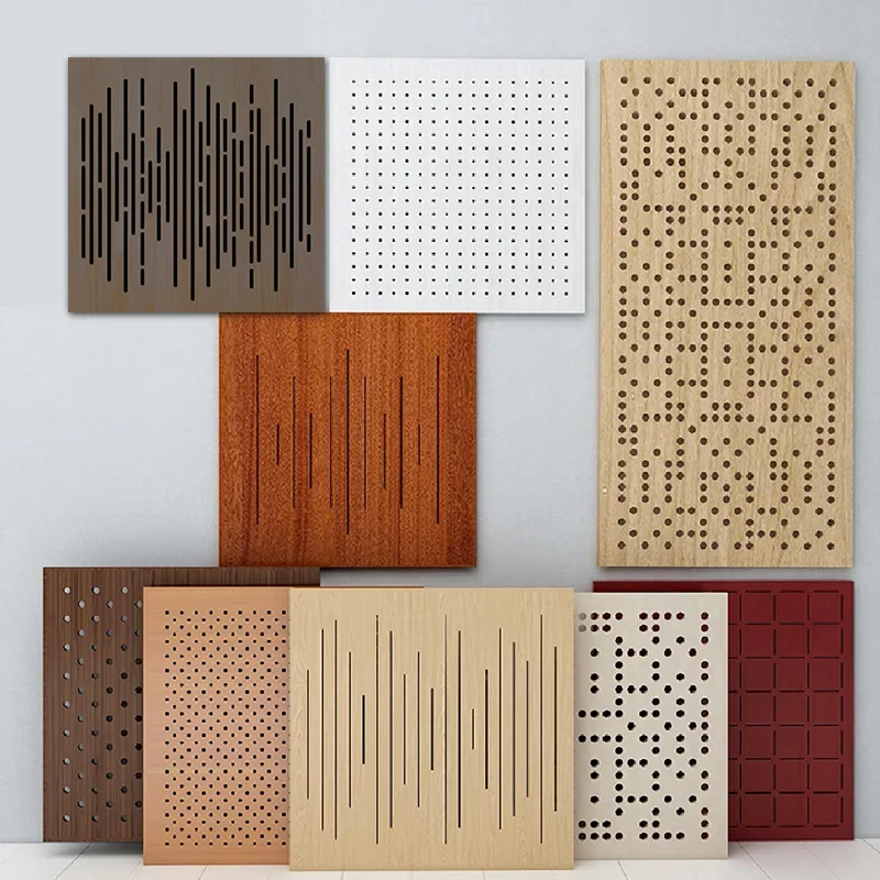 Indoor Carved Decorative Wooden Wall Panels Acoustic Wood Wall Board Gym Restaurant Office and Home