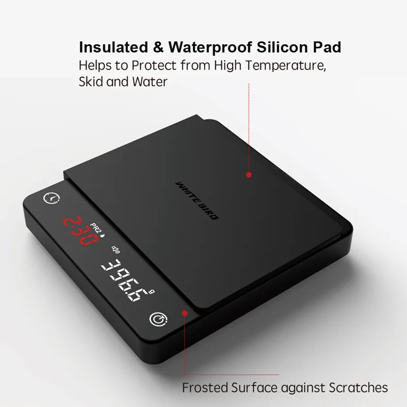 2024 New Mini Smart Type C Charging Coffee Ccale Sound Switch Electronic Coffee Scale Scale Digital For Coffee