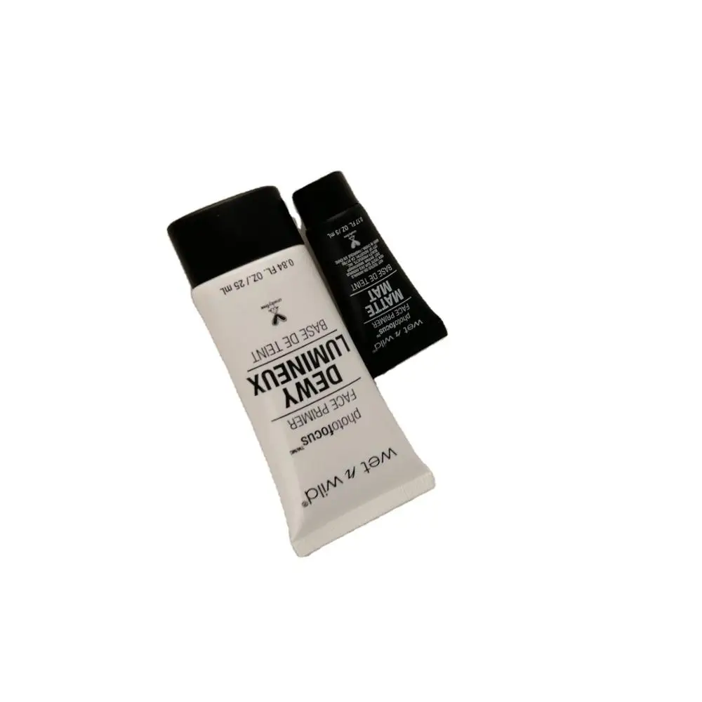 5 25 ML Primer cream packaging plastic tube white matte nozzle screw on flat container offset printing tube