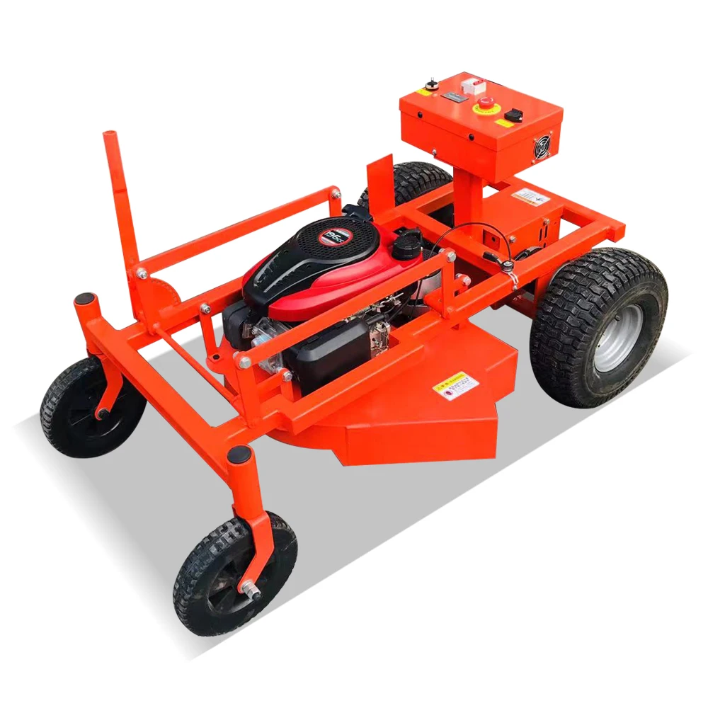 Advanced Technology Gasoline Powered Remote Control Lawn Mower Zero Turn Robotic Drive Free Shipping in Stock