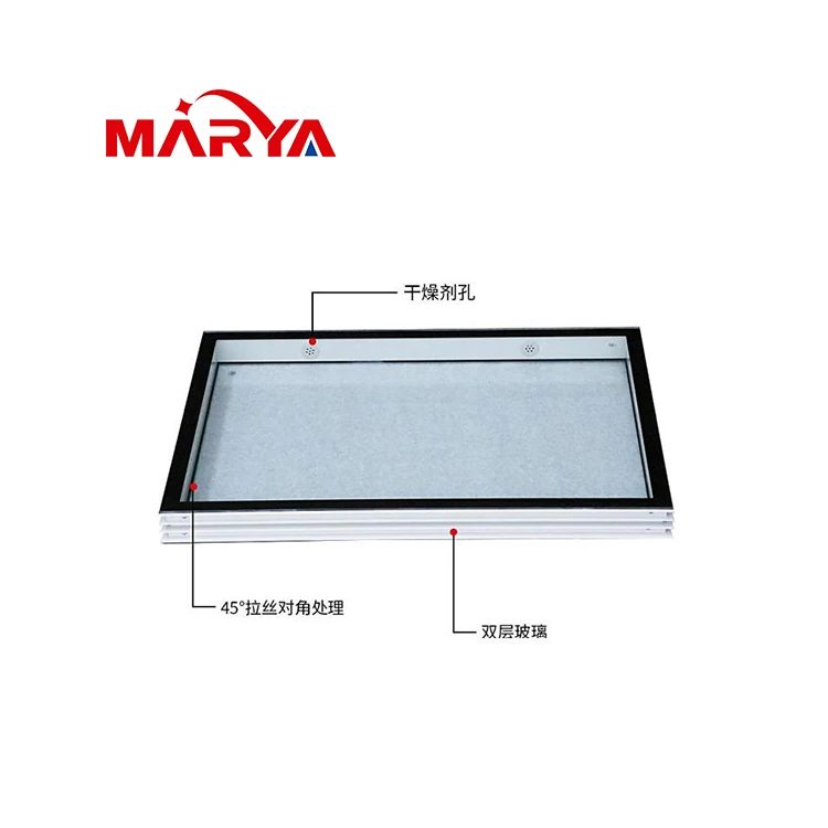 Marya China supplier high strength aseptic customized clean room window for pharmaceutical laboratory industry cleanroom