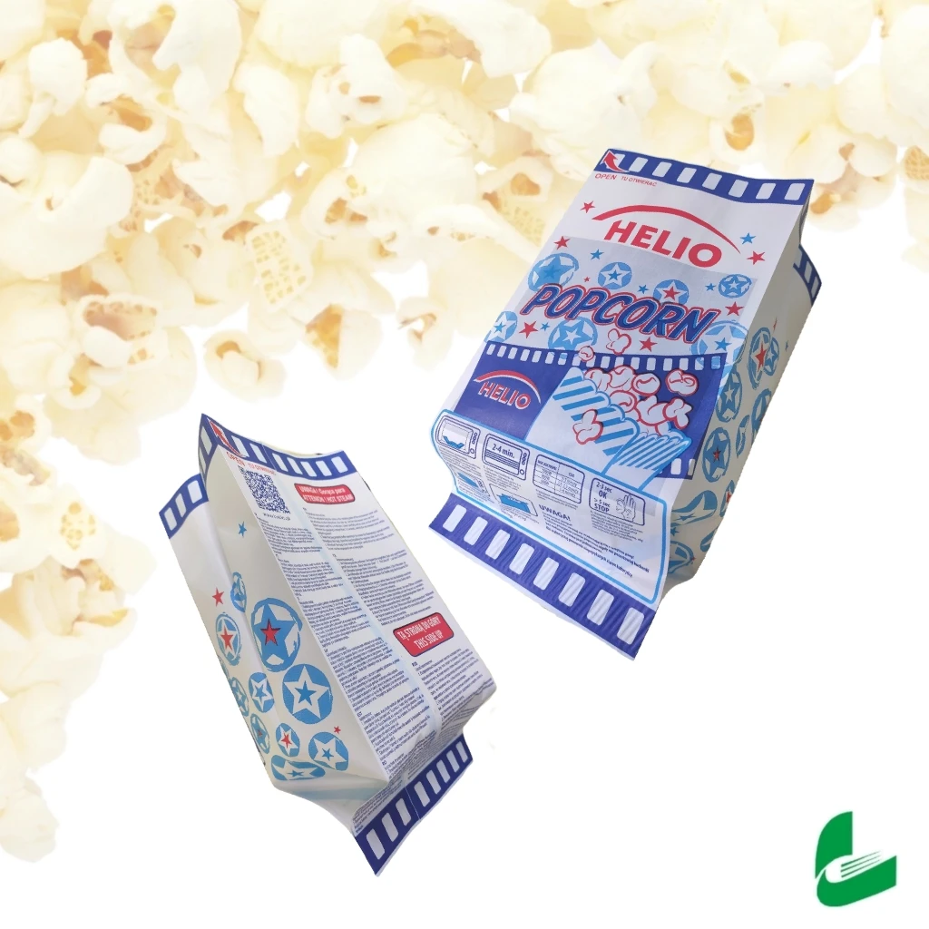 Huafeng  wholesale food grade  packaging microwave snacks pop corn paper bag