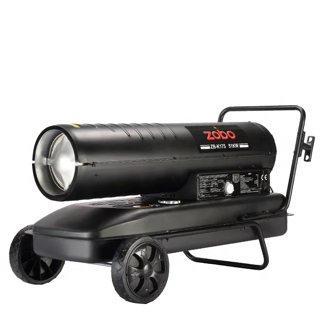 Kerosene Construction Space Heating Equipment Industrial Stove burners Portable Forced Diesel Air Heater With Thermostat Wheels