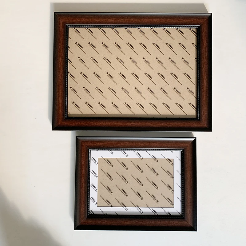 Многоразовые Рамки для картин из двух вещей черно-фоторамка с белым коврик несколько