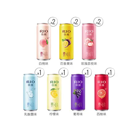 RIO Rui Ao tipsy pre-mixed cocktail 330ml low alcohol tipsy girl wine