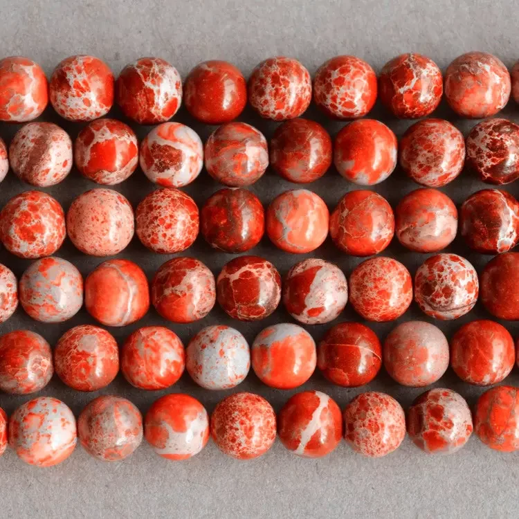 Wholesale Natural Loose Gemstones 4-12mm Blue Imperial Jasper Stone Beads for Jewelry Making