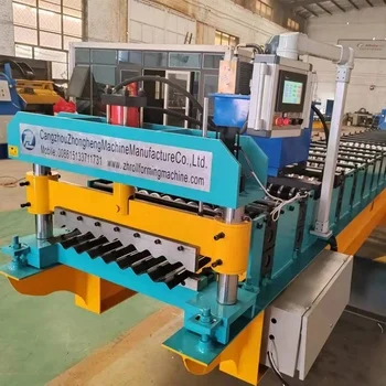 Corrugated arc galvanized sheet forming machine roof panel automatic production line