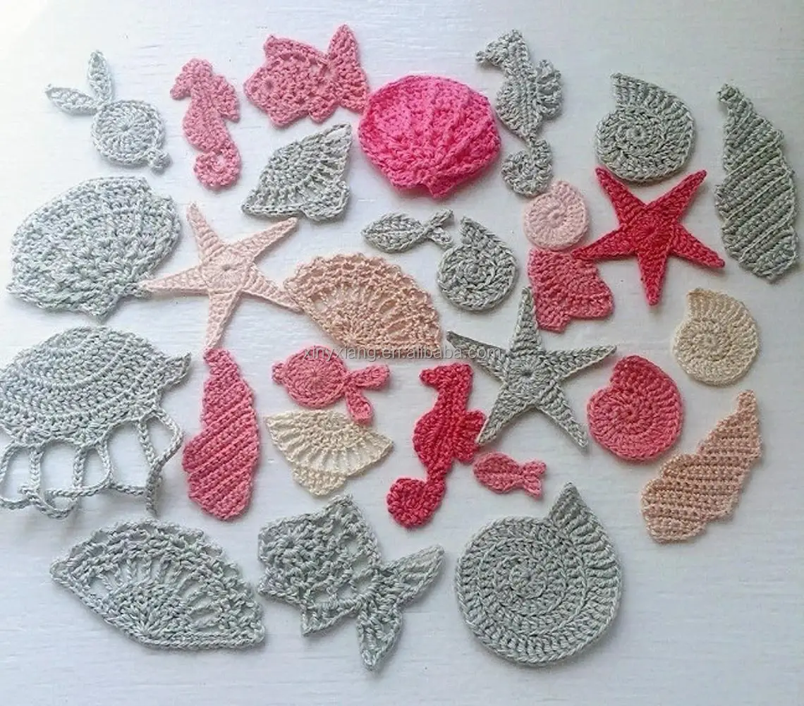 Factory Wholesale handmade crochet demon applique/embellishment, knitted sew on patches, Halloween style holiday appliques