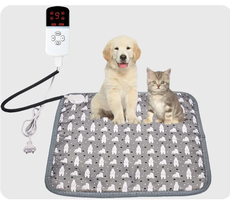 Электрическое одеяло для домашних животных, водонепроницаемый съемный моющийся нагревательный коврик, электрическое теплое одеяло для собак и кошек