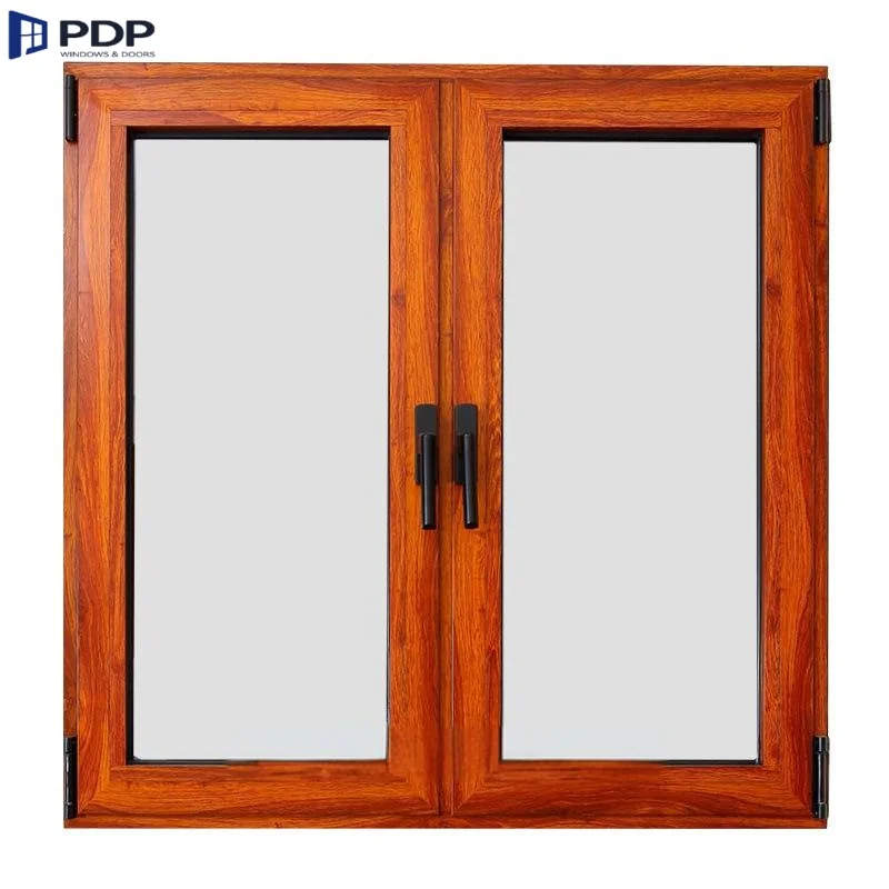 Pine Wood-Aluminum Clad Tilt&Turn Windows Triple-Glass Residential Use with Features Casement Windows