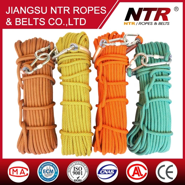 NTR polyester braided rope 8 plait outdoor climbing braided rope rescue rope