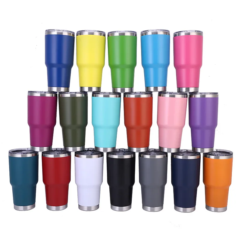 sublimation 30oz Stainless Steel Tumbler cooler Double Wall Vacuum Insulation Coffee Cup Travel Mug sports with lid