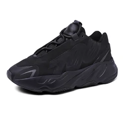 Original High Quality Kids Yezzy Shoes 700 V2 V3 Sneakers Genuine Leather Children Casual Sports Running Shoes