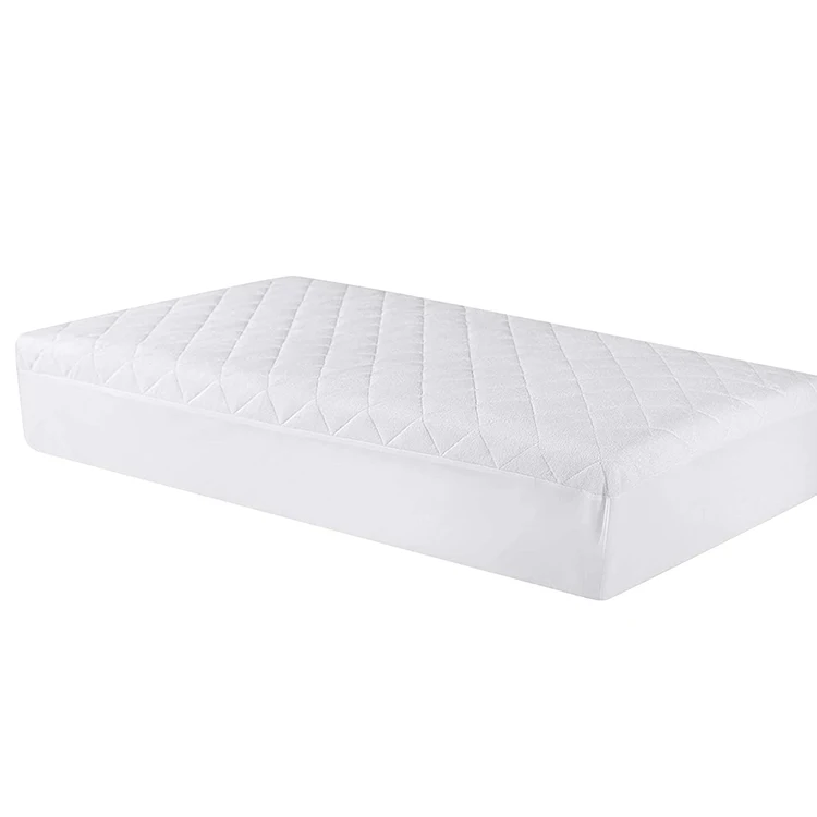 Waterproof Hypoallergenic Crib Mattress Protector Quilted Crib Mattress Pad Ultra Soft Breathable Fitted Toddler Mattress Cover