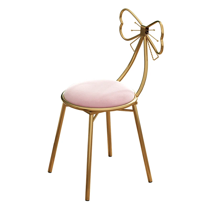 
Golden Tufted Fabric Metal Modern Simple Velvet Seat Art Style Living Room chair 