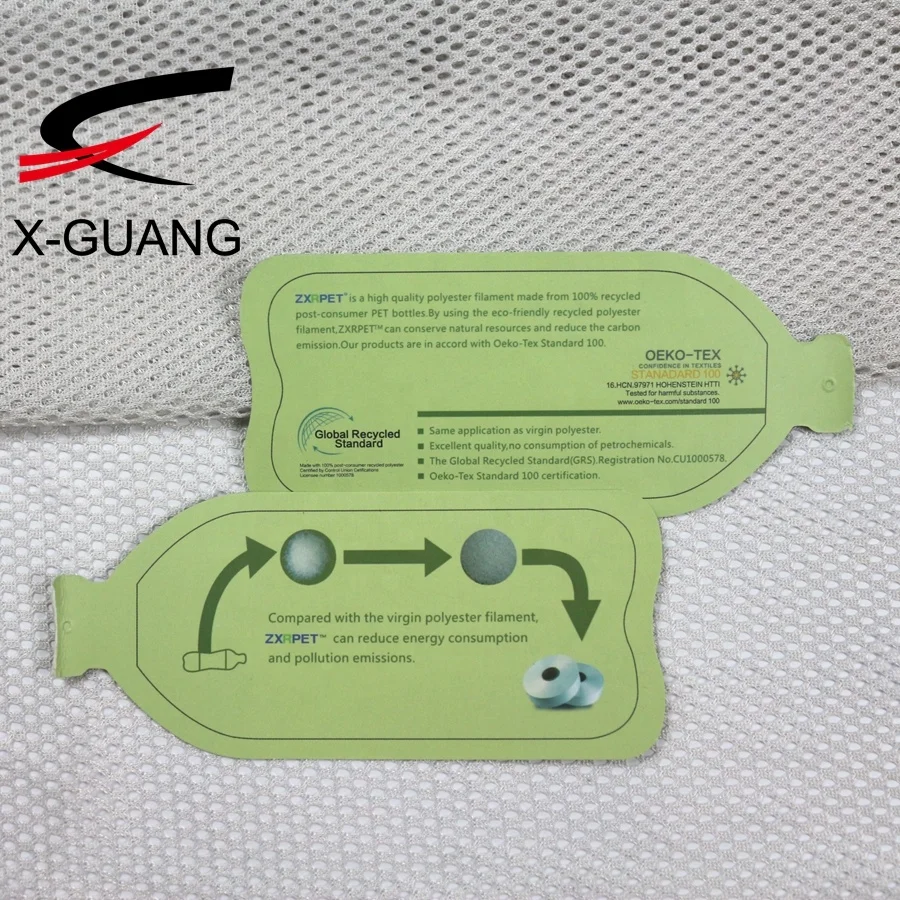 100% Polyester Recycled Pet Tricot Soft Elastic Mesh Fabric Jersey Lining Fabric For Sportswear