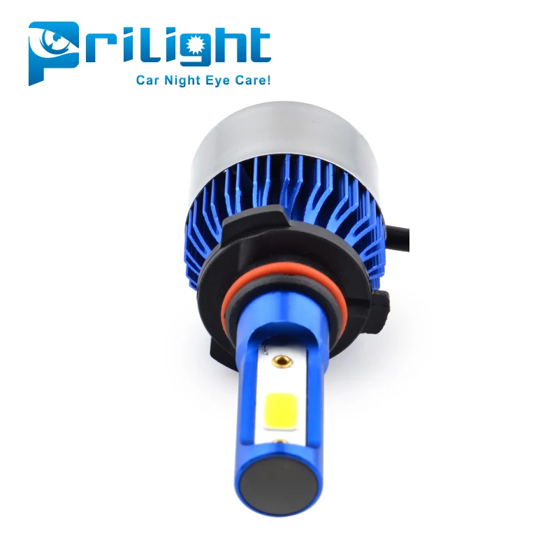 Auto parts P2 LED COB Chip LED head light with fan H1 H3 H7 H11 H13 880 9005 9006 9007 H4 8000lm led headlight bulb H4