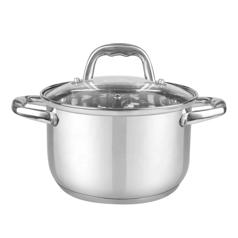 Camping use casseruola saucepan frying pan cookware stainless steel casserole dish set