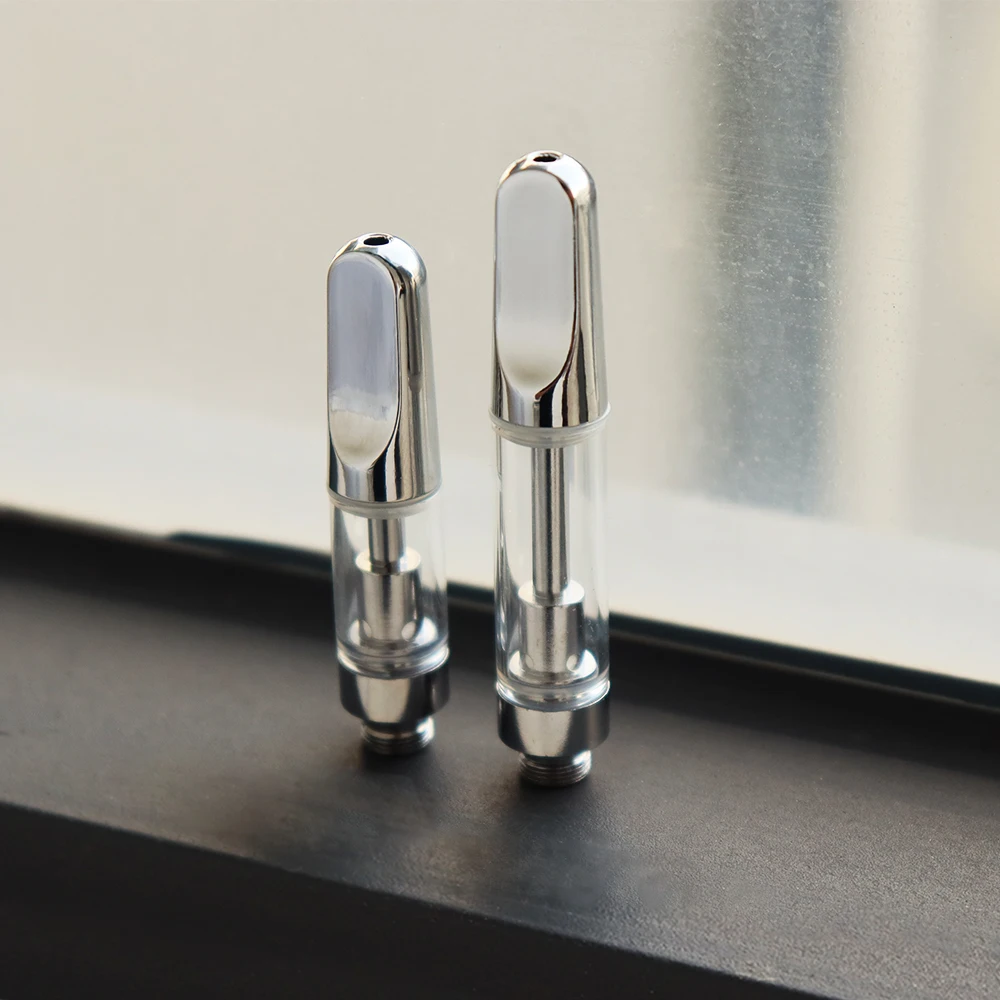 
510 Thread Metal Mouthpiece Lead Free 0.5ml 1.0ml Cartridge No Leaking Ceramic Heating Coil Cart 