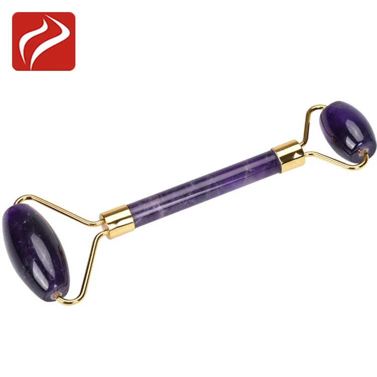Anti Wrinkle Face Lifting Massager Jade Roller Amethyst Natural Jade Roller