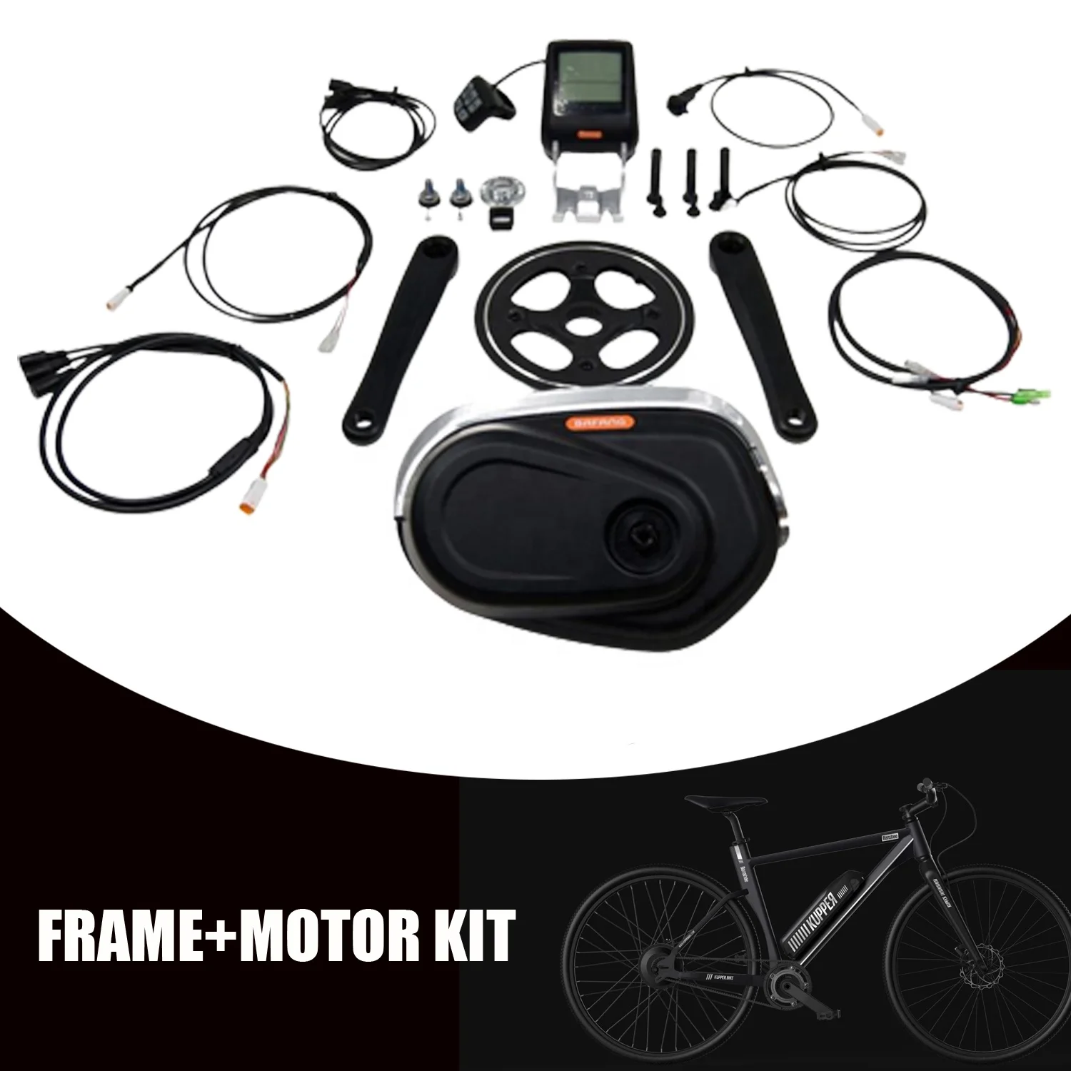 suzhou orginal bafang M400 G330.250.C mid motor kit with bracket