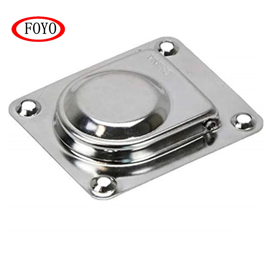 Foyo Brand 1-3/4' Stainless Steel Rectangular Spring Loaded Flush Lift Handle Stainless Steel for Yacht and Kayak