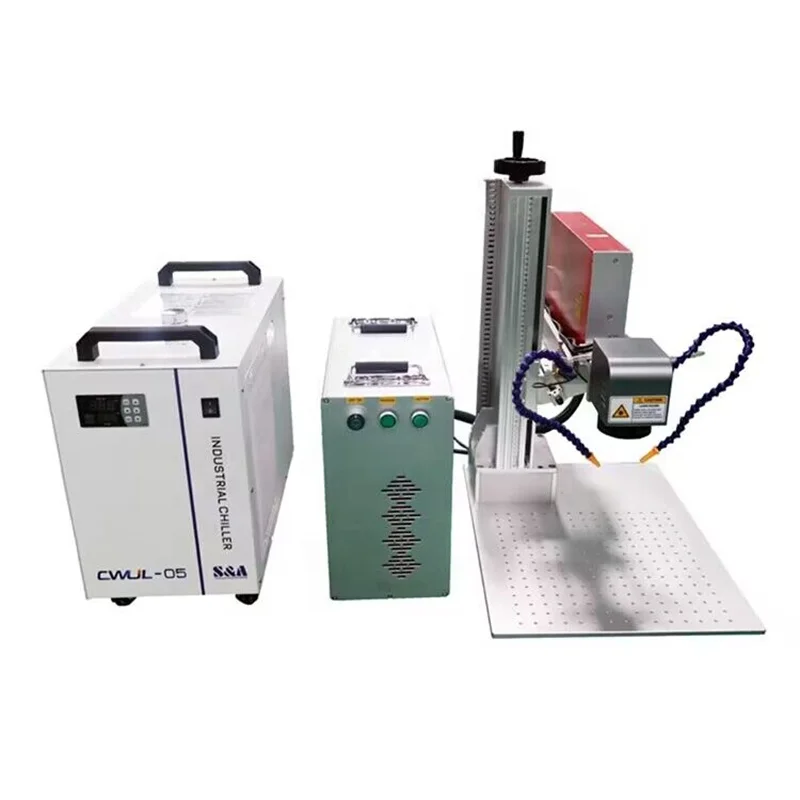 100W Fiber laser Cutting Machine for Glass Cutting with JPT M8 MOPA Laser JCZ DLC Controller Supports AI and DXF Formats