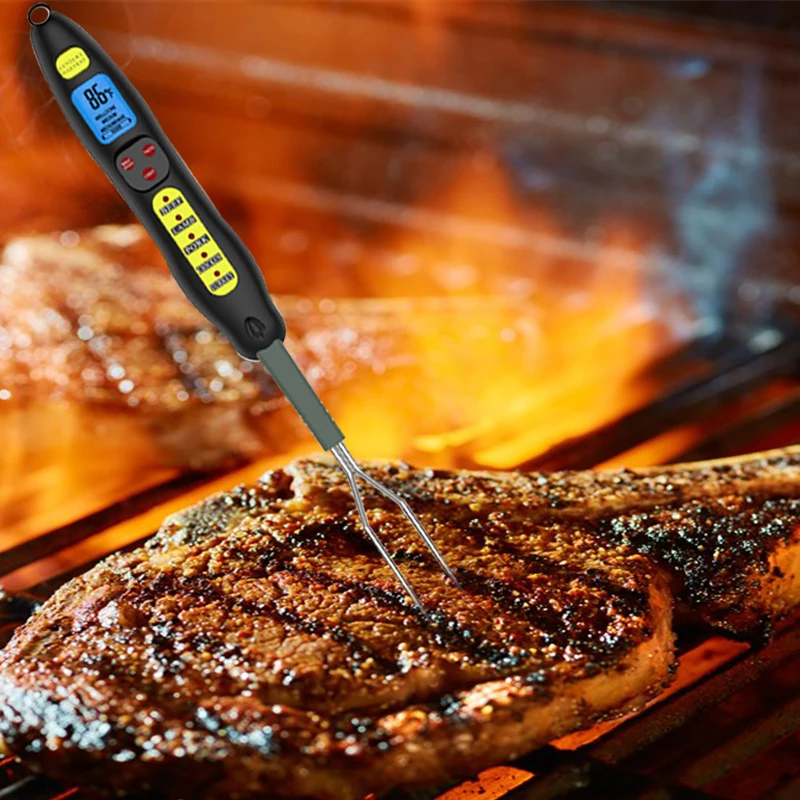 CH-205 Digital Probe Meat Thermometer Kitchen Cooking BBQ Food Thermometer Digital Outdoor Indoor Fork Thermometer