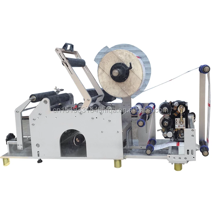 universal use Quality assurance manual labeling machine for oval labeling machine for plastic container multifunction new design 2022