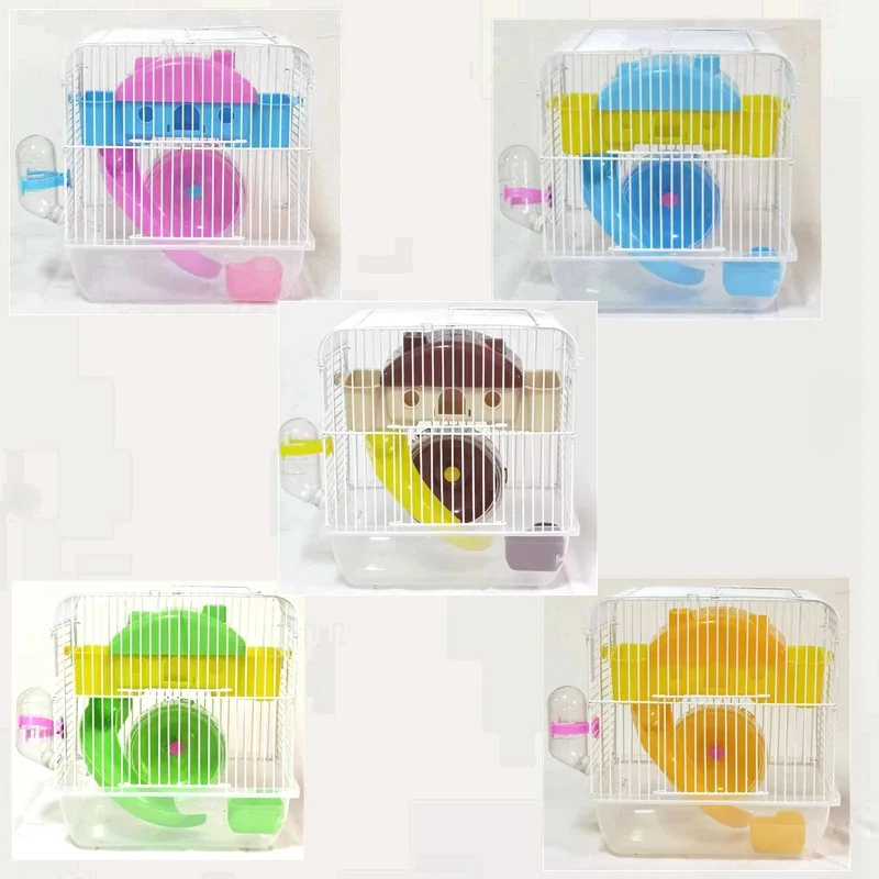 small animals hamster cage double deck castle luxurious  hamsters nest