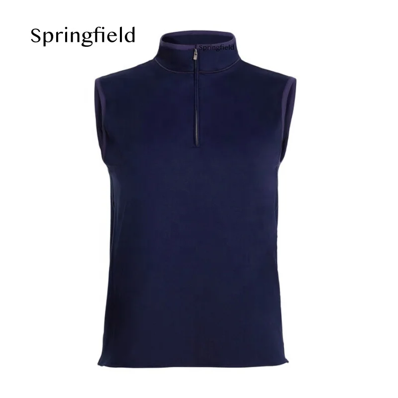 SF Top quality women horse riding Half Zip shirt sports workout zipped technical equestrian baselayer sleeveless