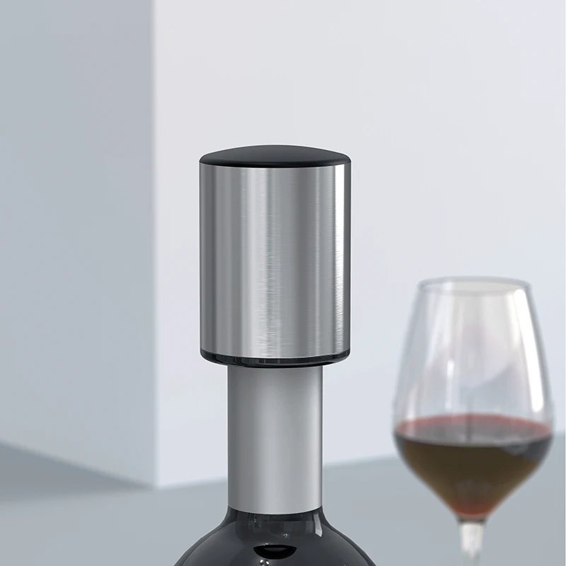High Quality Recharge 4pcs Foil Cutter Wine Stopper Preserver Rechargeable Electric Wine Bottle Aerator Opener Gift Set With Usb