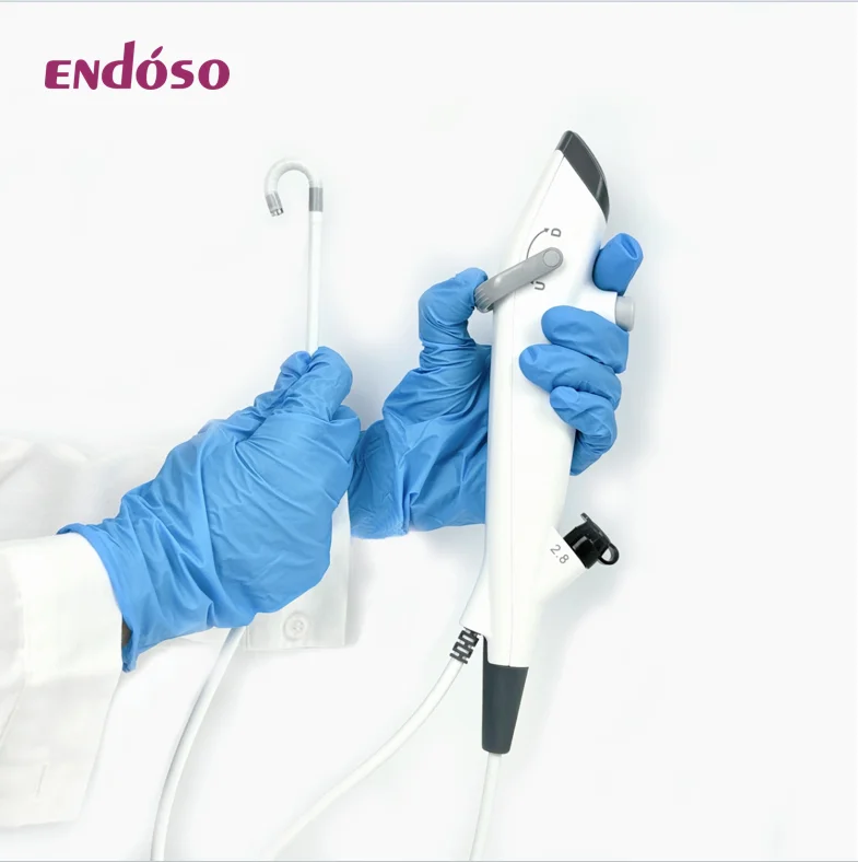 60cm 5.3mm  Disposable USB Bronchoscope with 12.1 inch Touchscreen Display Single Use Flexible