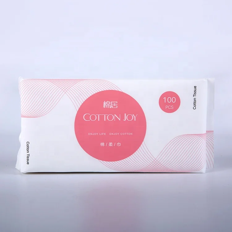 
2021 Hot sell pink outer package softly hand facial cotton tissue paper 