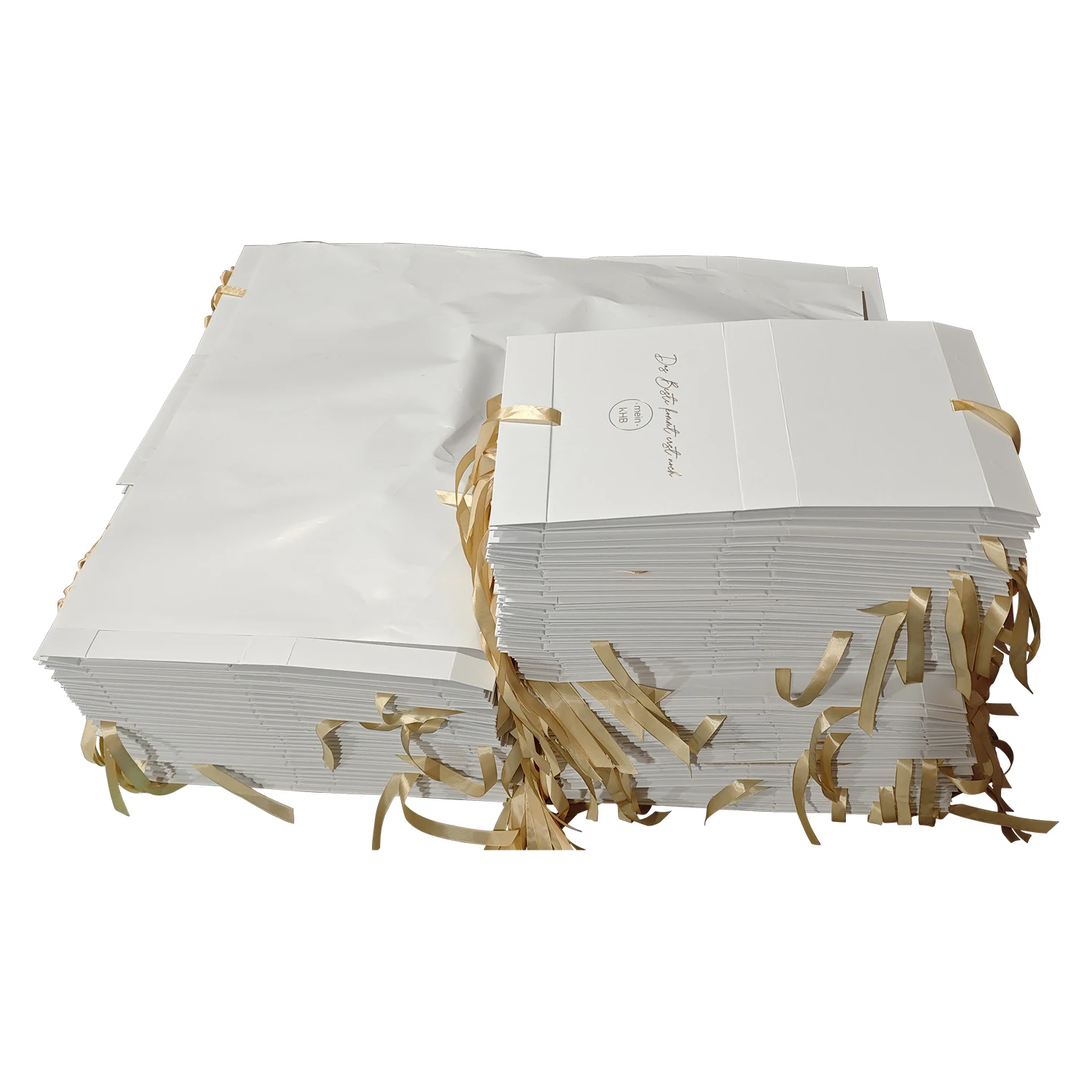 Luxury Satin Hair Ribbon Boxes Wig Packaging Folding Magnetic White Cardboard Gold Satin Lined Tie Gift Box