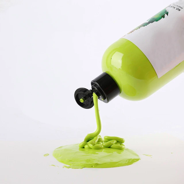 500ml 16.9 oz Non-Toxic and Safe Waterproof Fluorescent Color Acrylic Paints with Customized Label