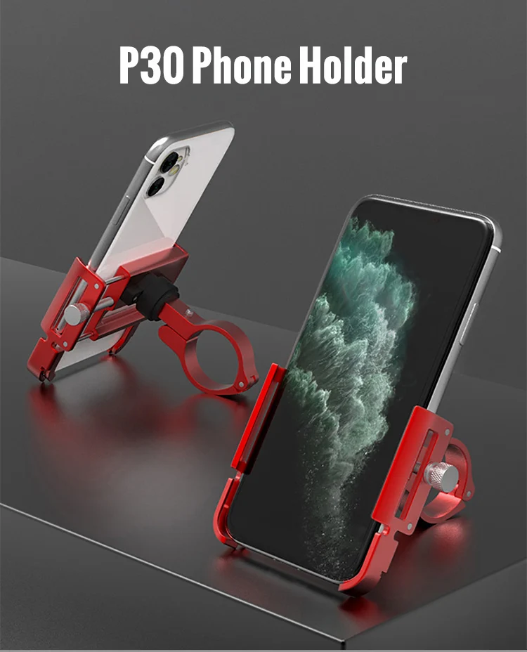 Aluminum Phone Holder Stand Universal Cell Phone Bike Scooter Mobile Phone Stand