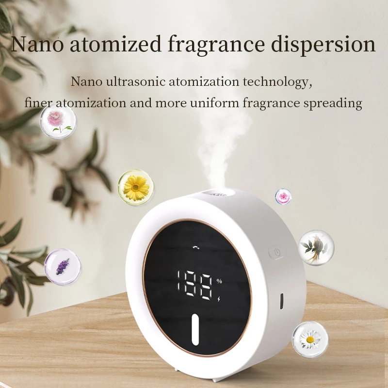 Mini Home Air Washer Purifier  Essential bedroom scent diffuser Waterless Car wash fragrance machine with Night  light