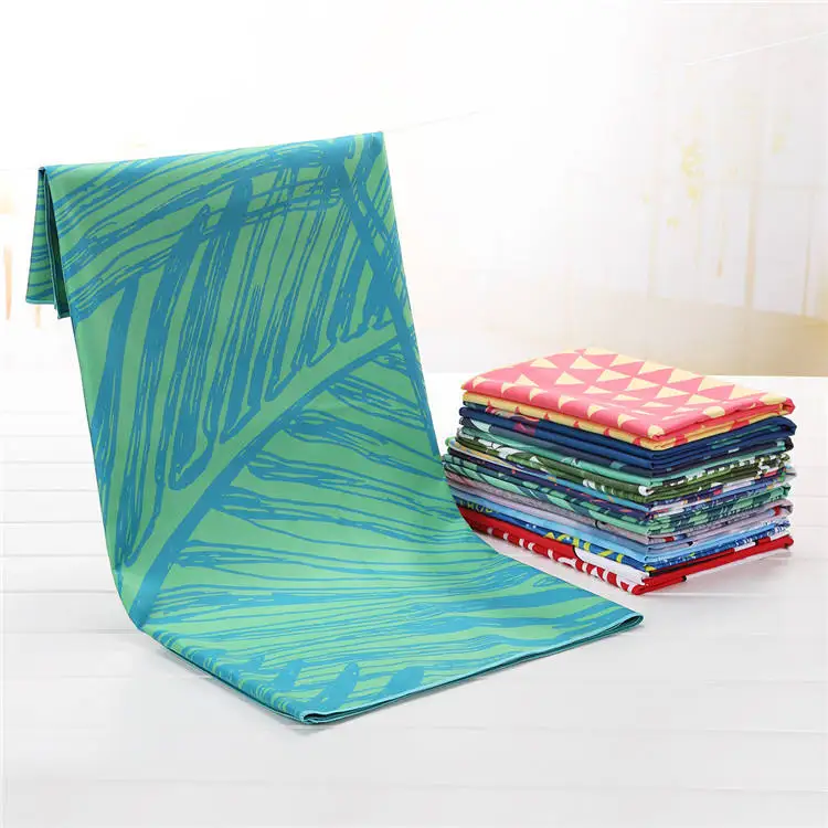 Hot Sale Bulk Beautiful Custom Printed Multi-Usage Swimming Large Beach Towel with Bag