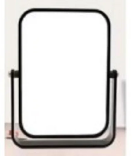 EVERGREEN Double side square magnifying makeup mirror with 1X and3X Magnification