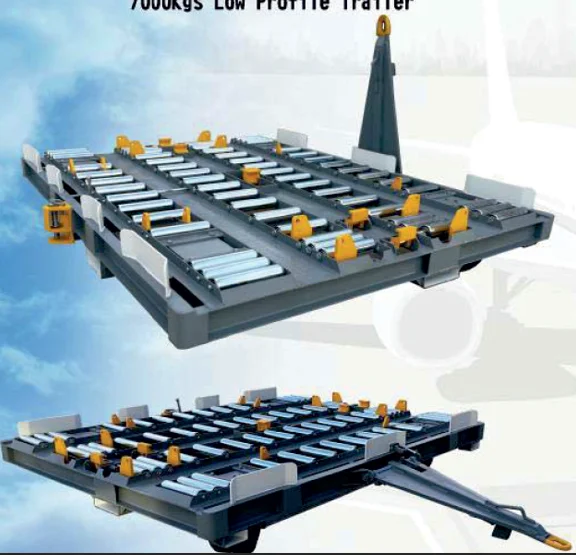 Aircraft 7T GSE Container Dolly /Airport Pallet Dolly Aviation Dolly