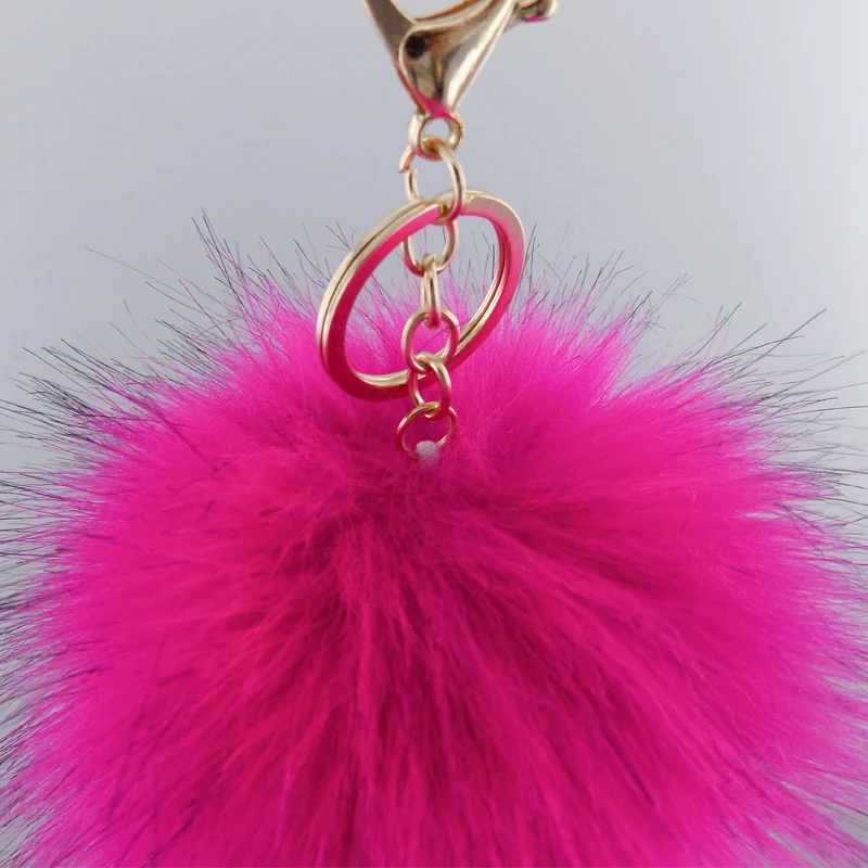 Wholesale Pom Pom For Beanie Hats, Snap On fluffy fox fur Pompom, Detachable Faux fox Fur Ball