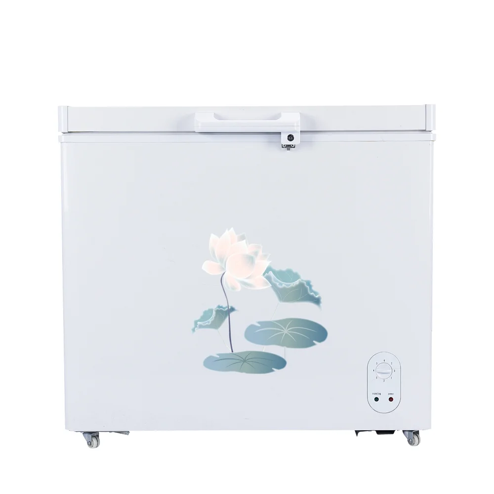 Горячая продажа в Африке BD/BC-208 208 литров работающего на постоянном токе 12 В солнечная батарея мощная холодильник груди с морозильной