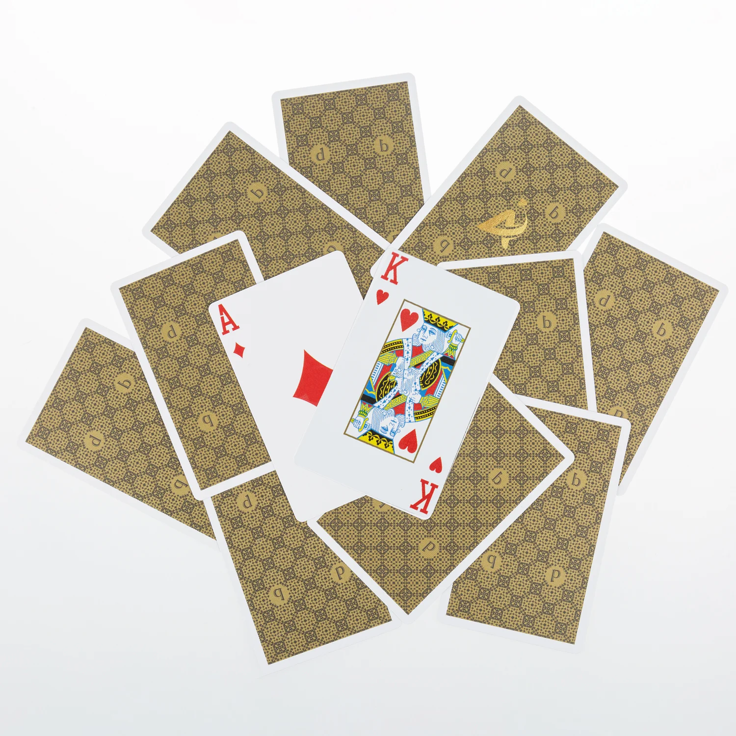 AYPC Custom Design High Quality 310gsm Single Deck Paper Box Printing QR Code Advertising Promotional Playing Card