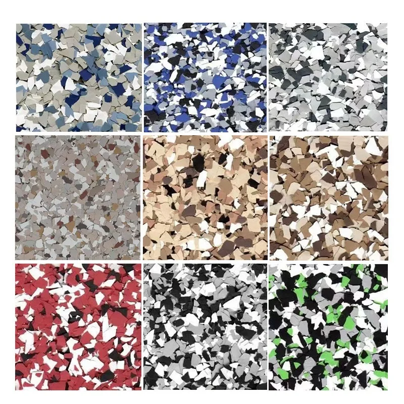 Modern Unique Style Floor Epoxy DIY Color Epoxy Flake Flooring,Color Flake