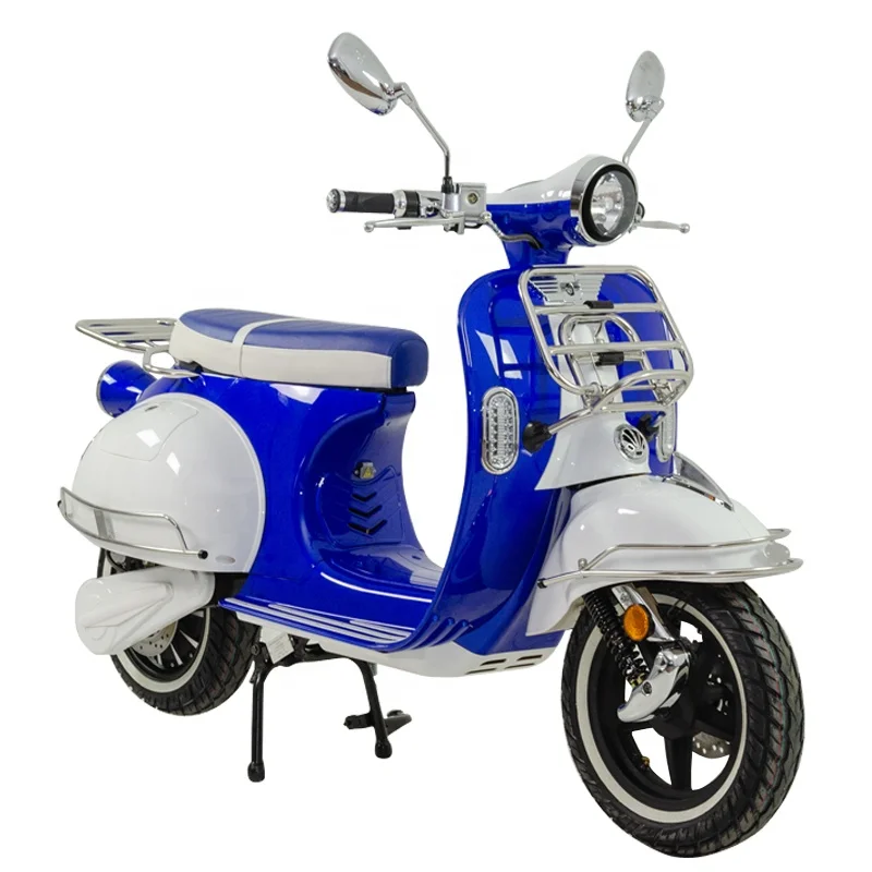 L3e Super Big Power  Retro Classic Electric Scooter With Removable Lithium Battery EEC Approved